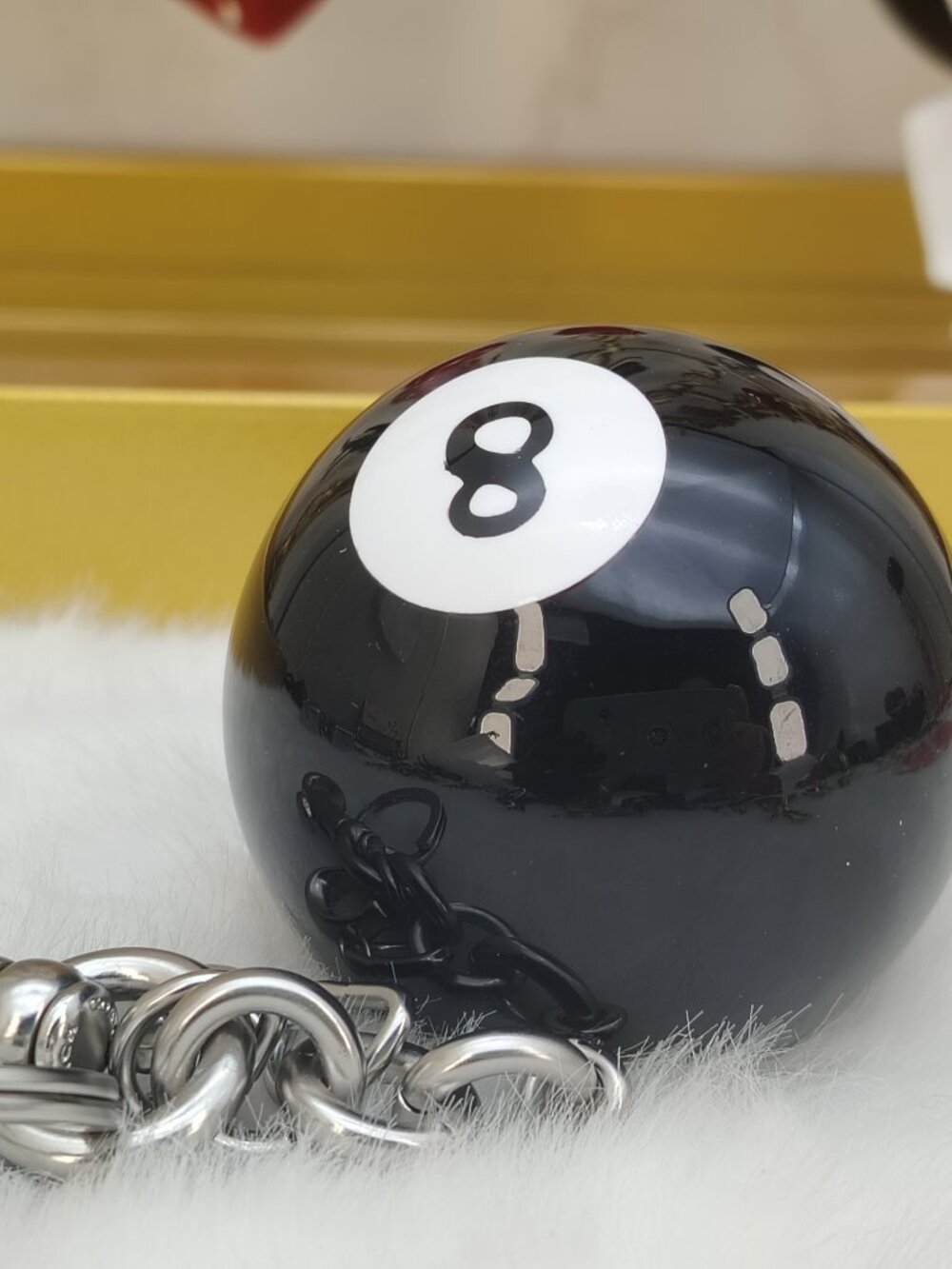 Coach Eight Ball Bag Charm - Picture 3 of 7